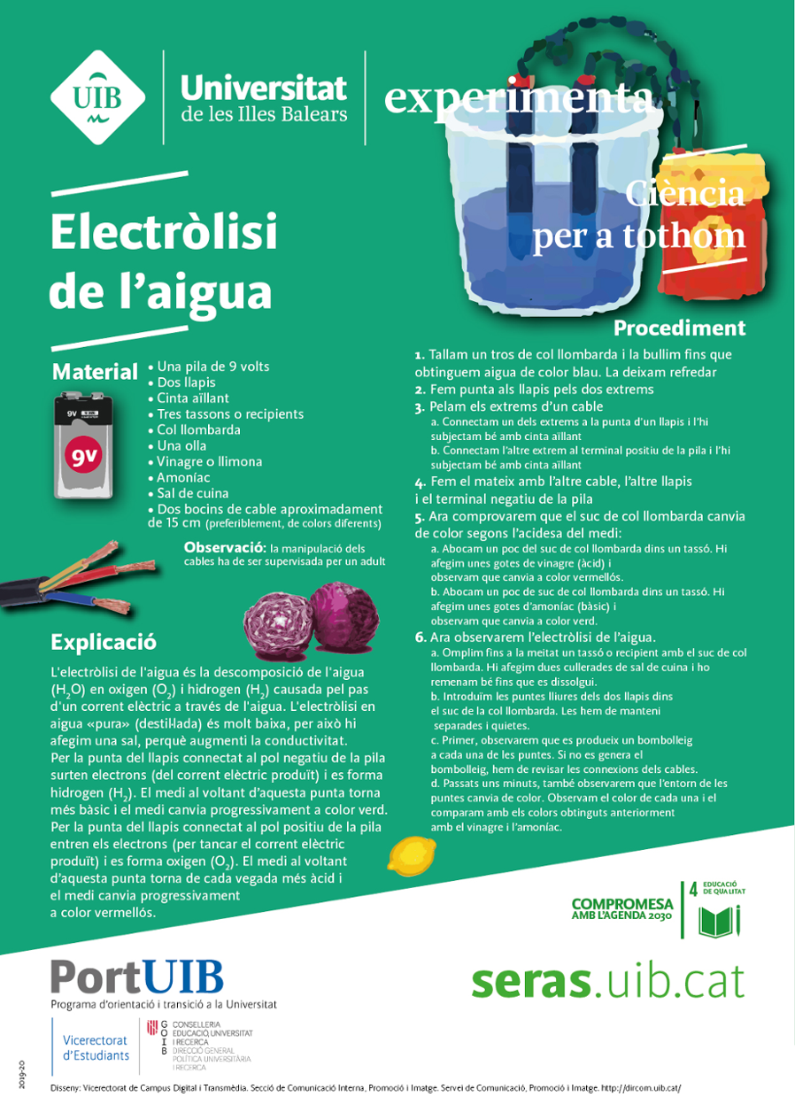 Electròlisi de l’aigua